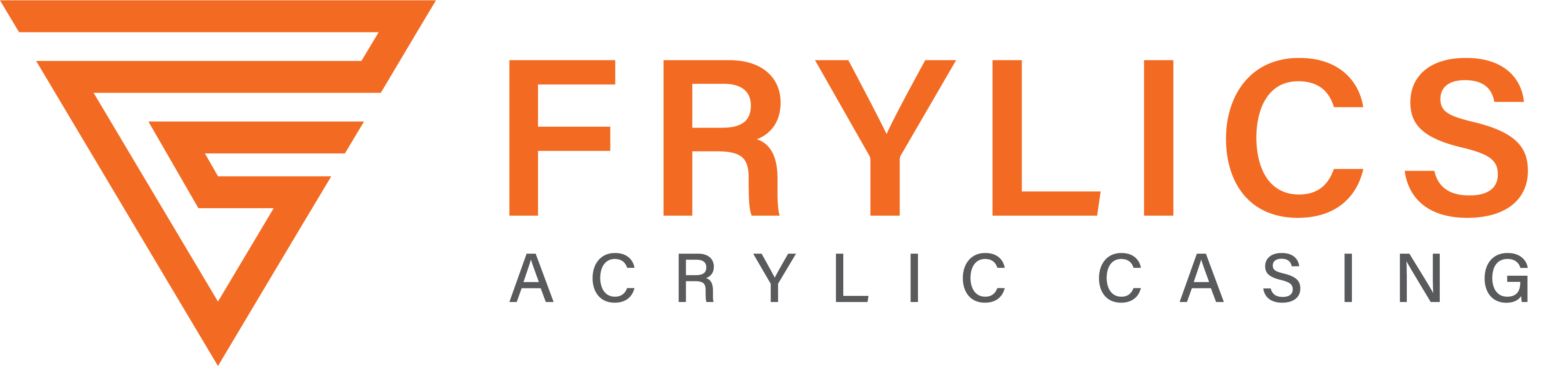 Frylics acrylic casing logo