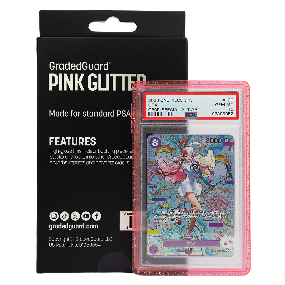 GradedGuard PSA Limited Edition Case - Pink Glitter