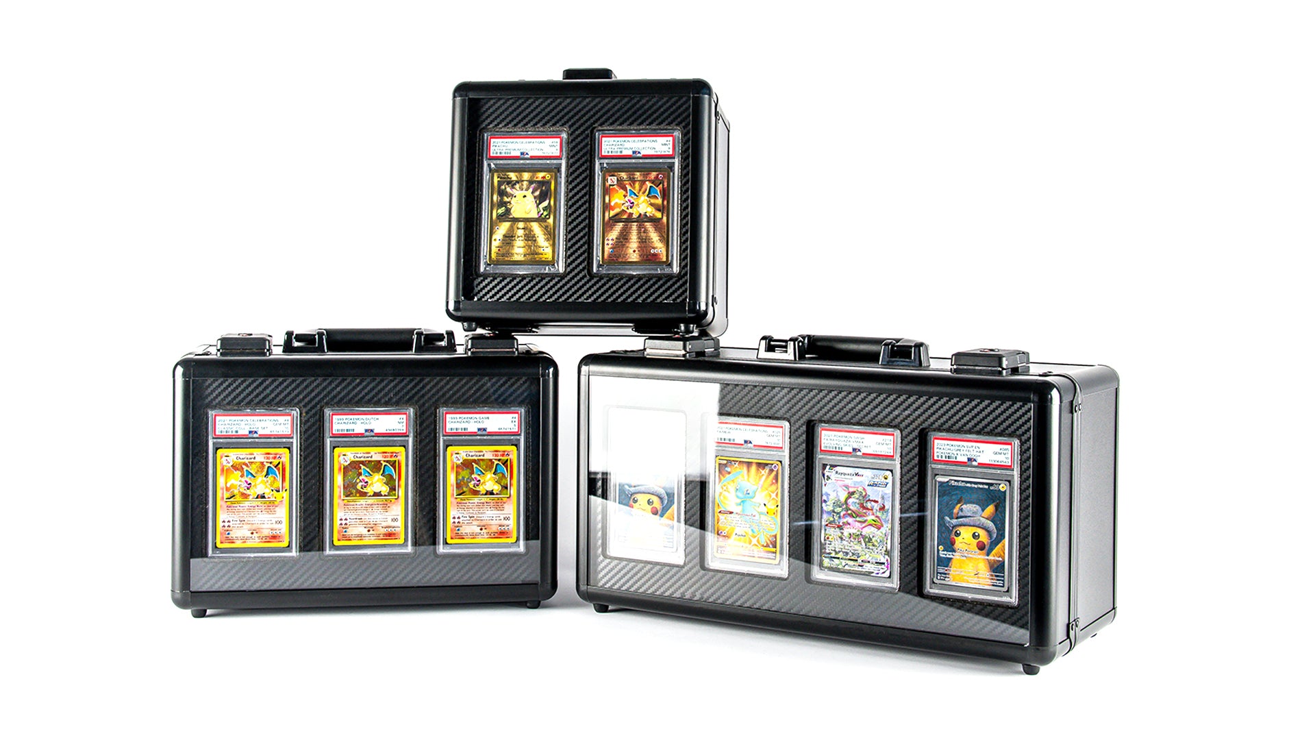 Graded card slab koffer 4' Display