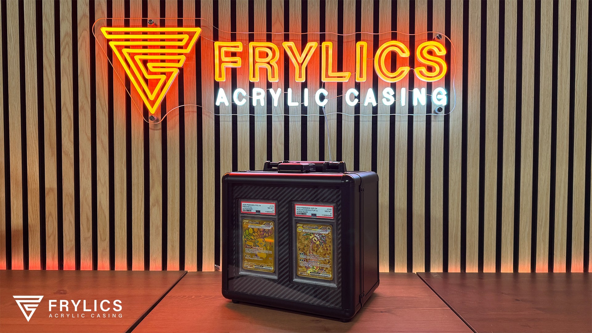 Graded card slab koffer 2' Display