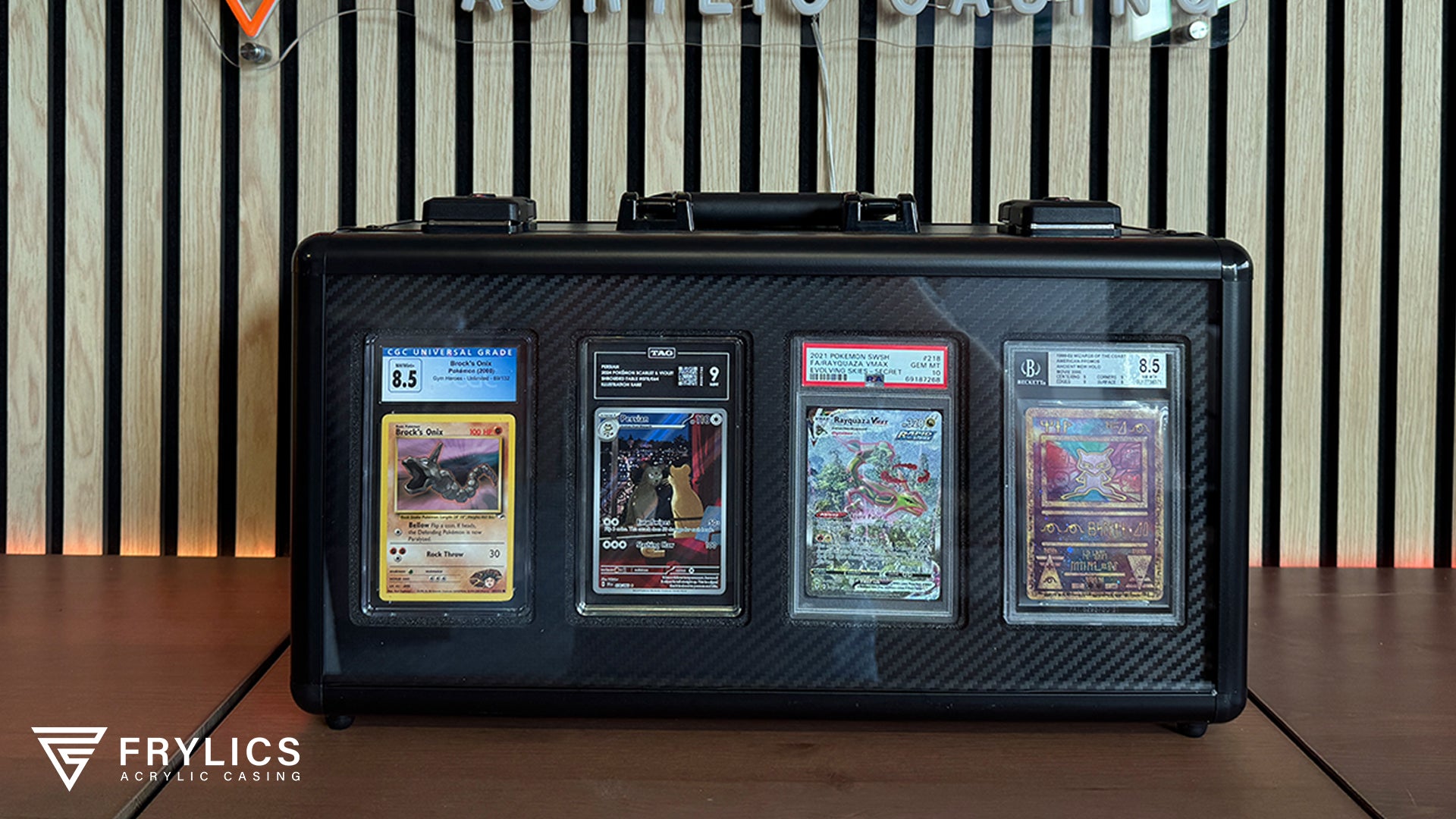 Graded card slab koffer 4' Display