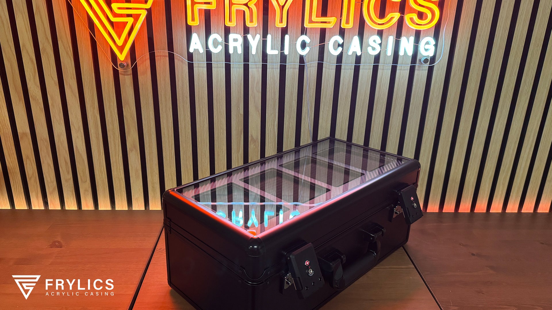 Graded card slab koffer 4' Display