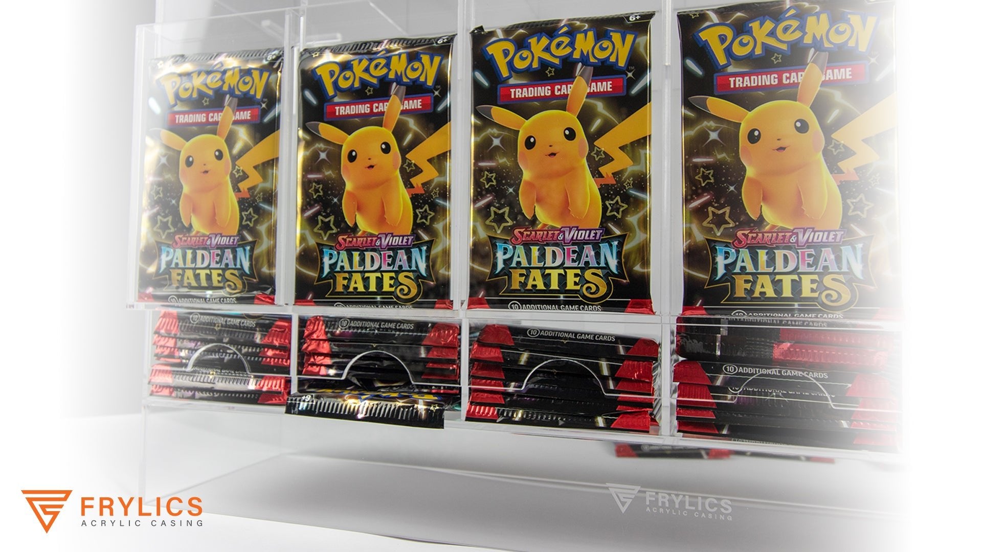Booster pack dispenser 6 - slot - acryl case - Frylics - Booster pack dispenser 6 - slot - acryl case