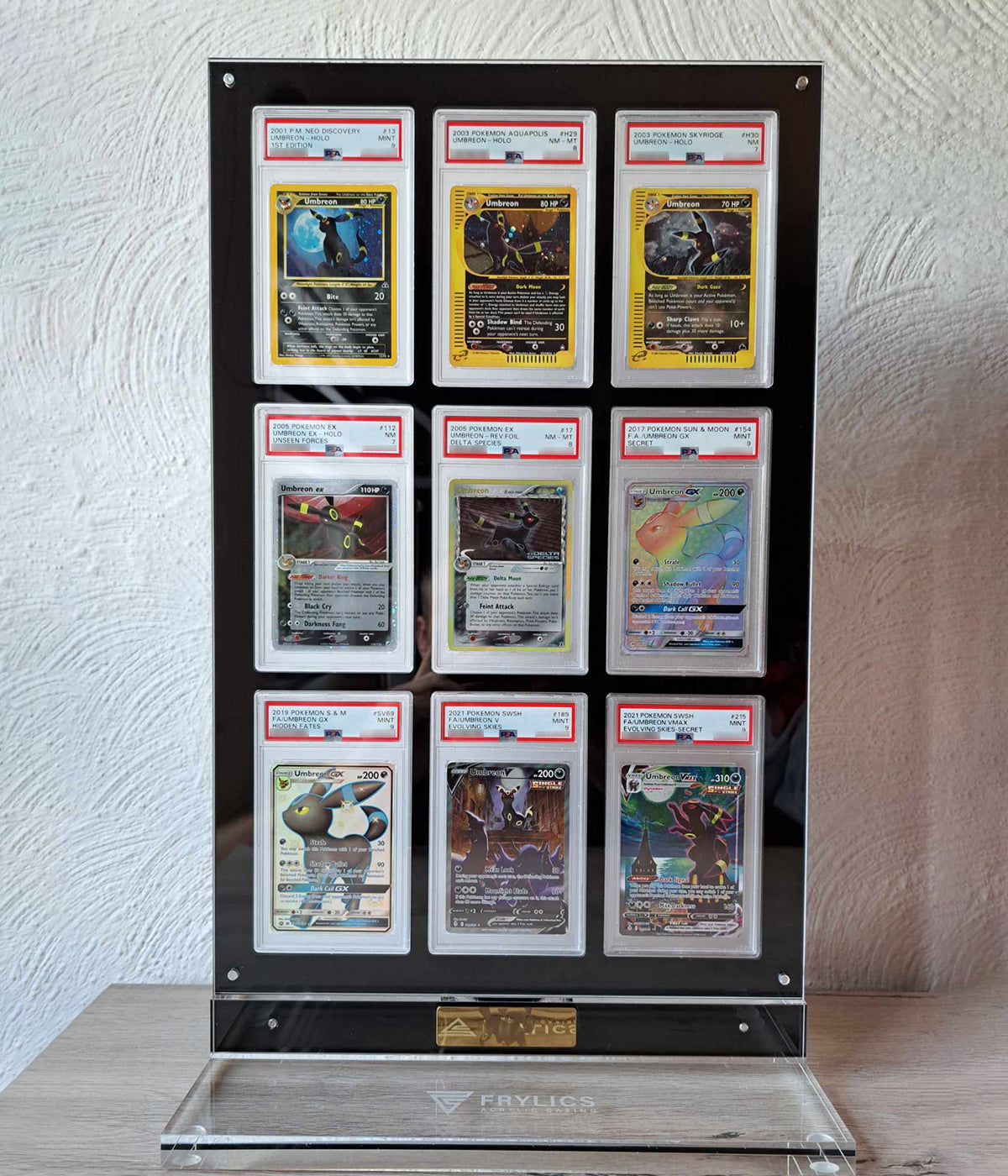 Graded slab 9-slot acryl case CGC PSA