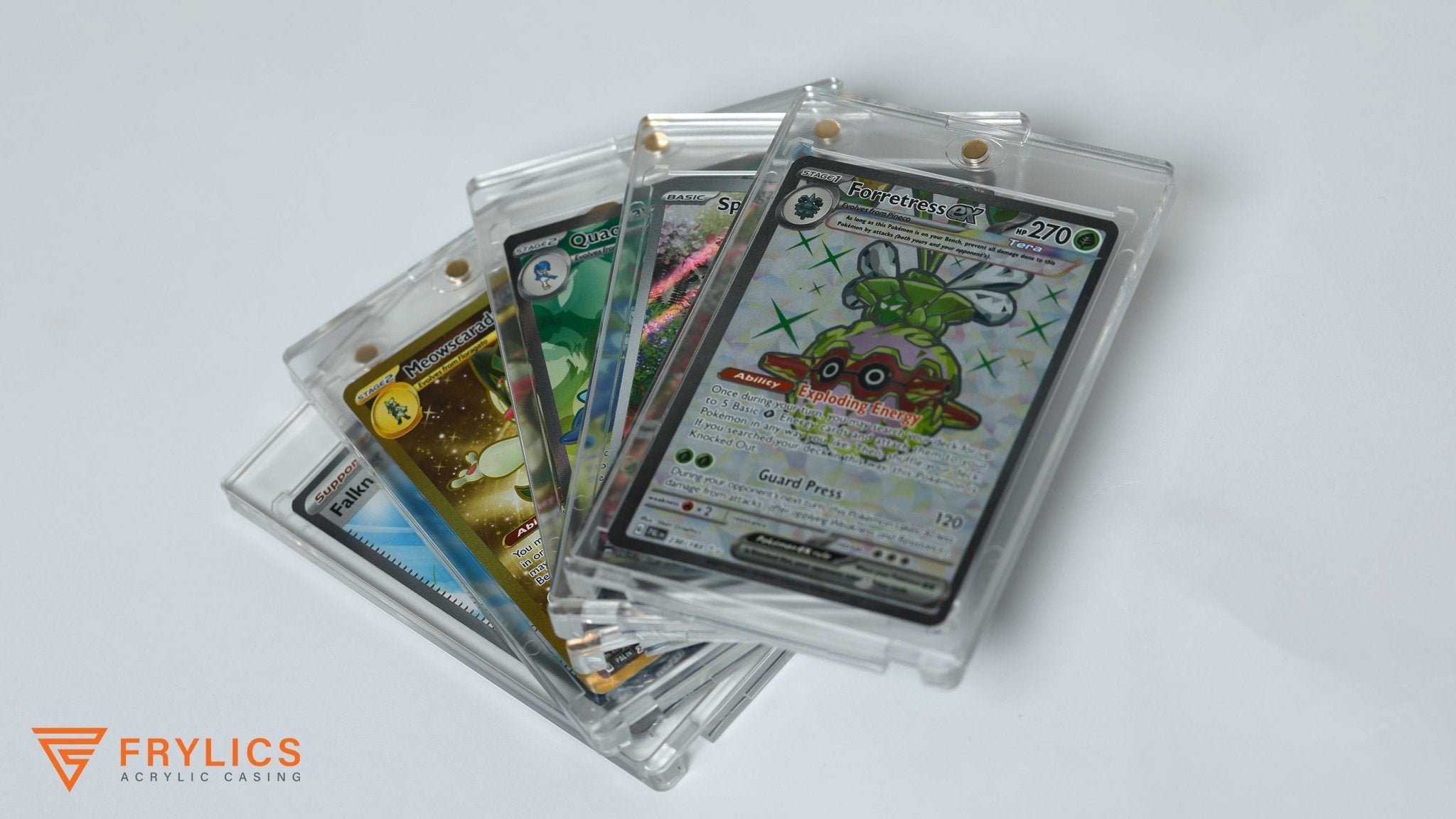 1-kaart acryl case - 5-pack - Frylics - 5 keer een acryl case voor 1 kaart