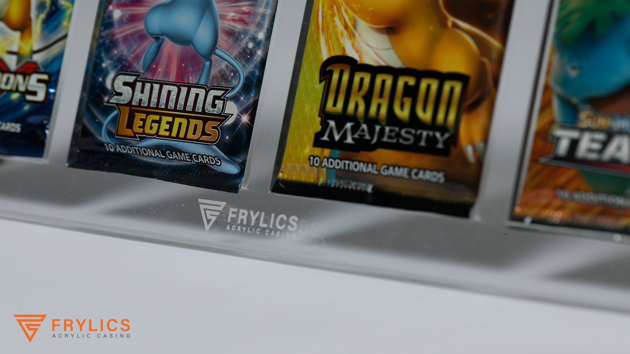 Boosterpack 4-slot - Pokémon acryl case - Frylics - Boosterpack acryl case 4 slots