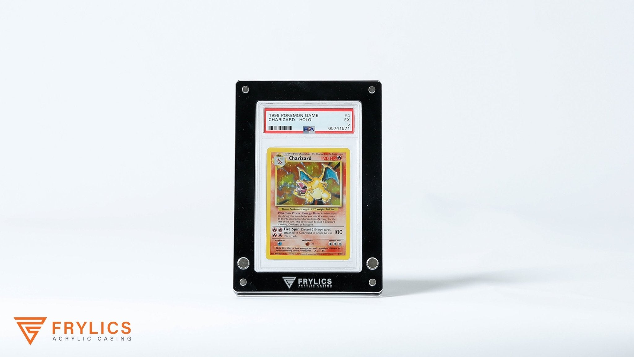 Graded kaart 1-slot acryl case - Frylics - PSA CGC Slab acryl case met standaard