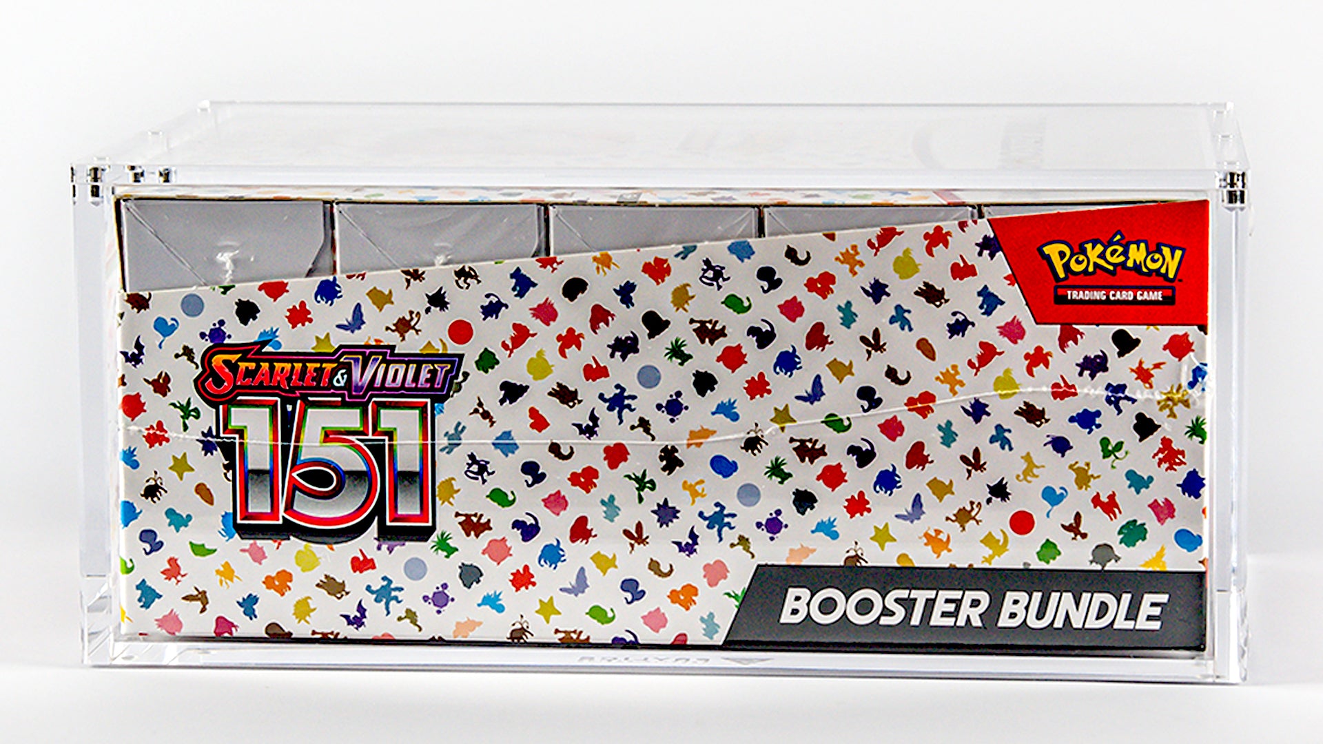 best pokemon cards top 100 Acrylic Case - Pokémon Booster Bundle Display