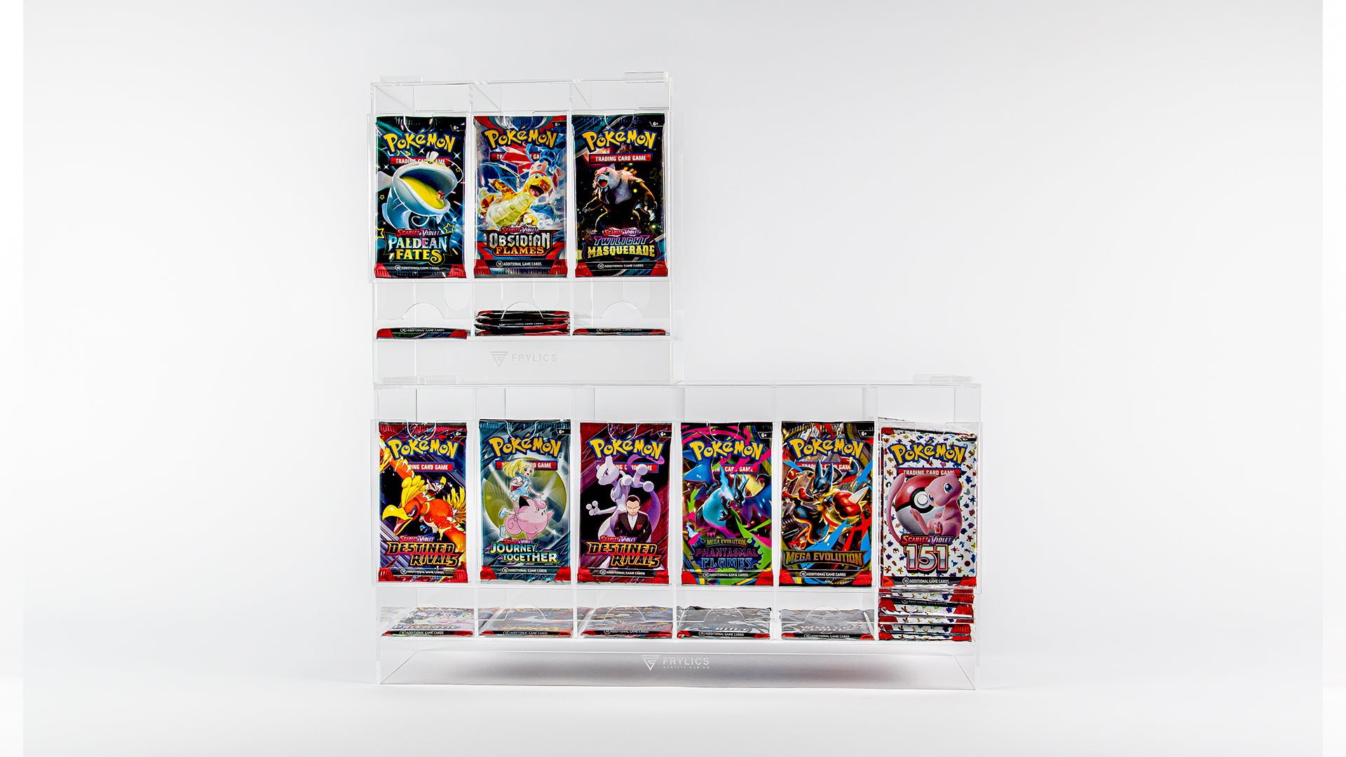 Acrylic Case - Booster pack dispenser 6-slot | Frylics.nl