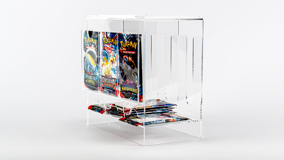 Booster pack dispenser 3-slot - acrylic case