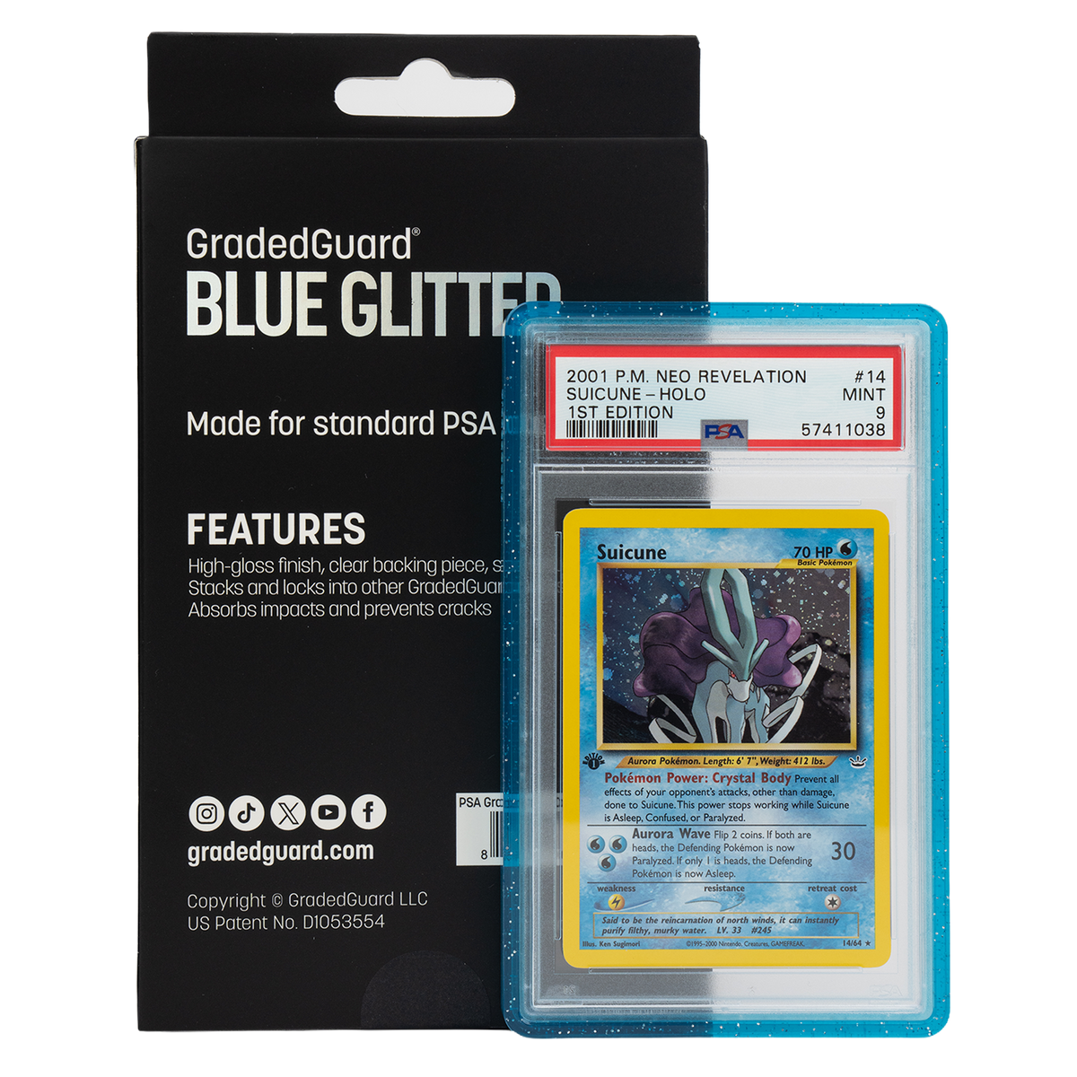 GradedGuard PSA Limited Edition Case - Blue Glitter