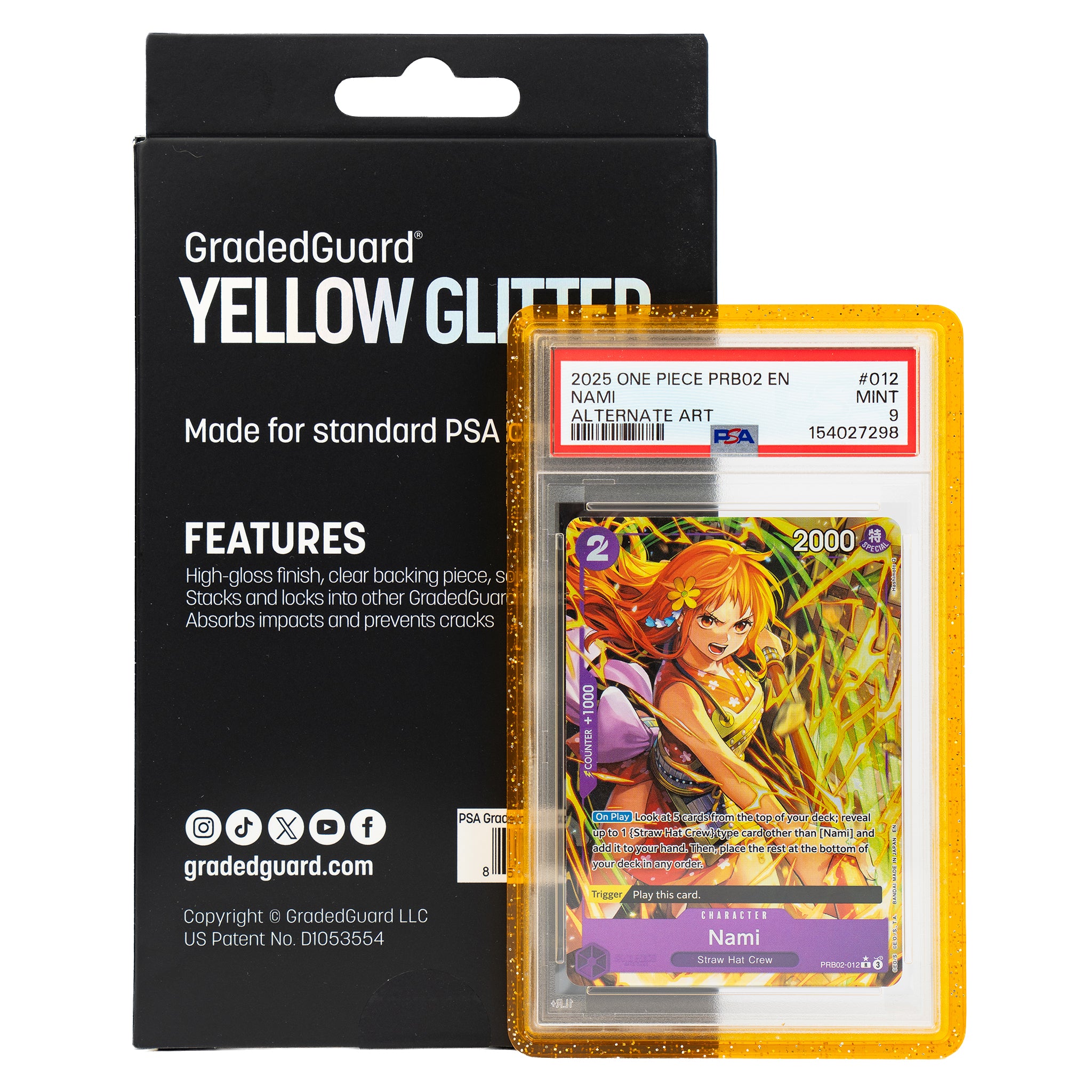 GradedGuard PSA Limited Edition Case - Yellow Glitter
