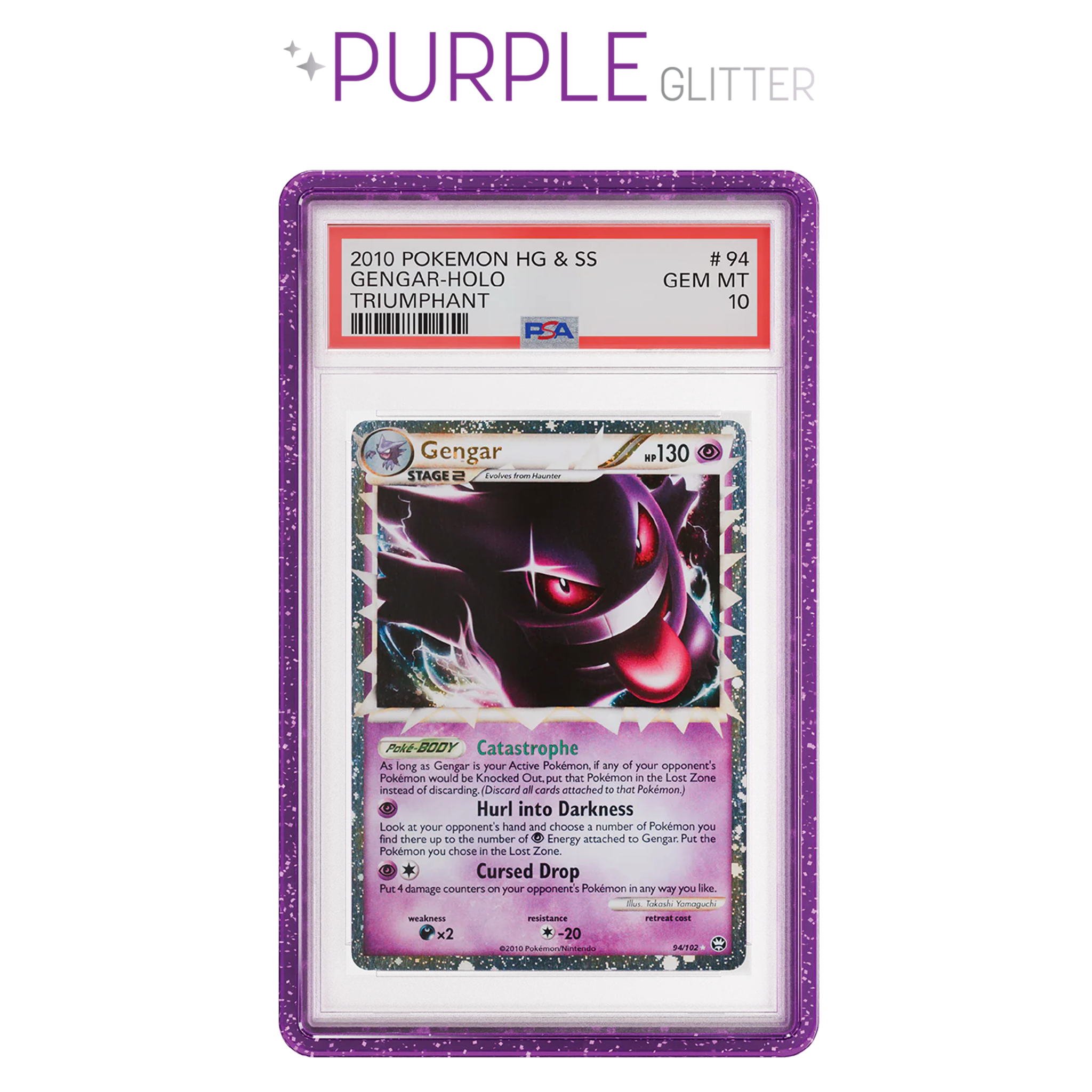 GradedGuard PSA Limited Edition Case - Purple Glitter