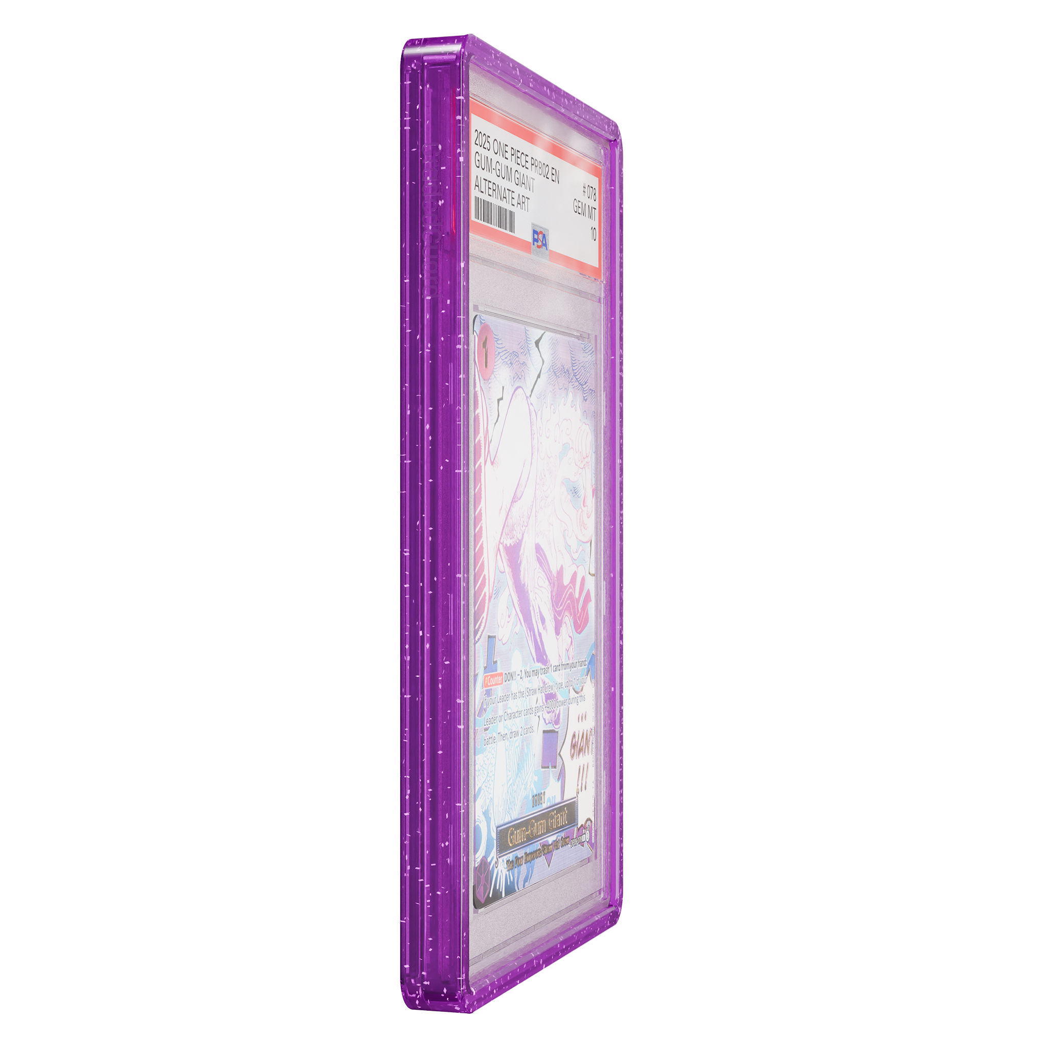 GradedGuard PSA Limited Edition Case - Purple Glitter