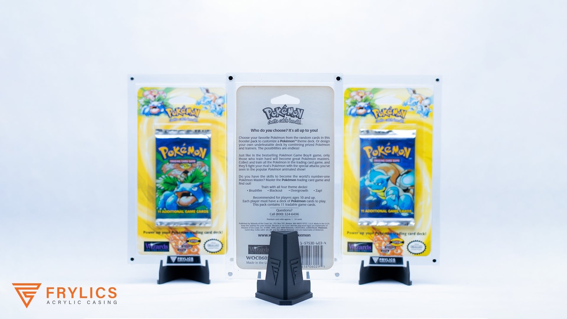 Blister WOTC / EX - Pokémon acryl case - Frylics - Blister WOTC / EX - Pokémon acryl case