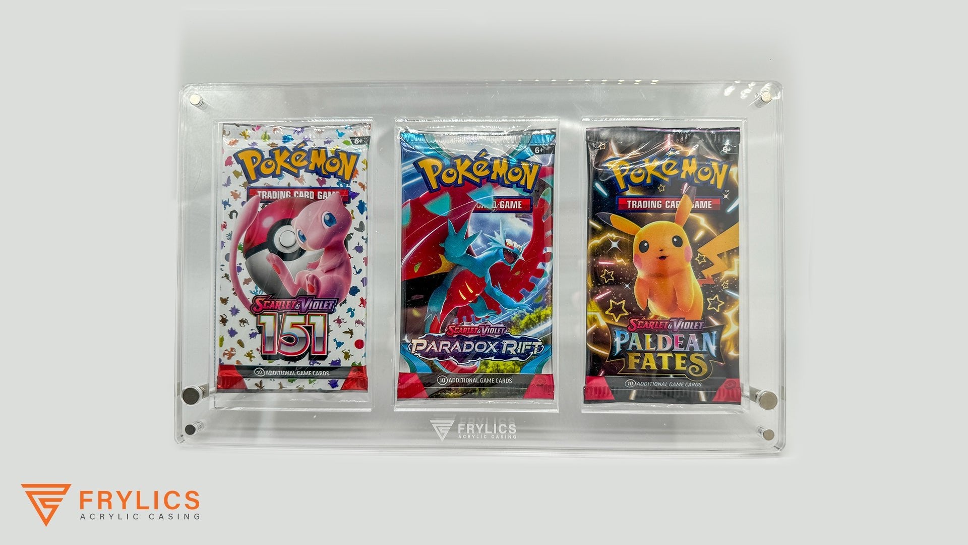 Booster pack 3-slot - acryl case - Frylics - Booster pack 3-slot - acryl case