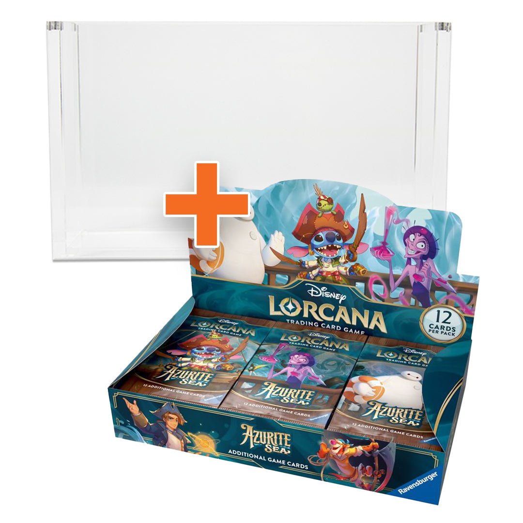 Disney Lorcana Azurite Sea Booster Box + BB acryl case - Frylics - Disney Lorcana Azurite Sea Booster Box + BB acryl case