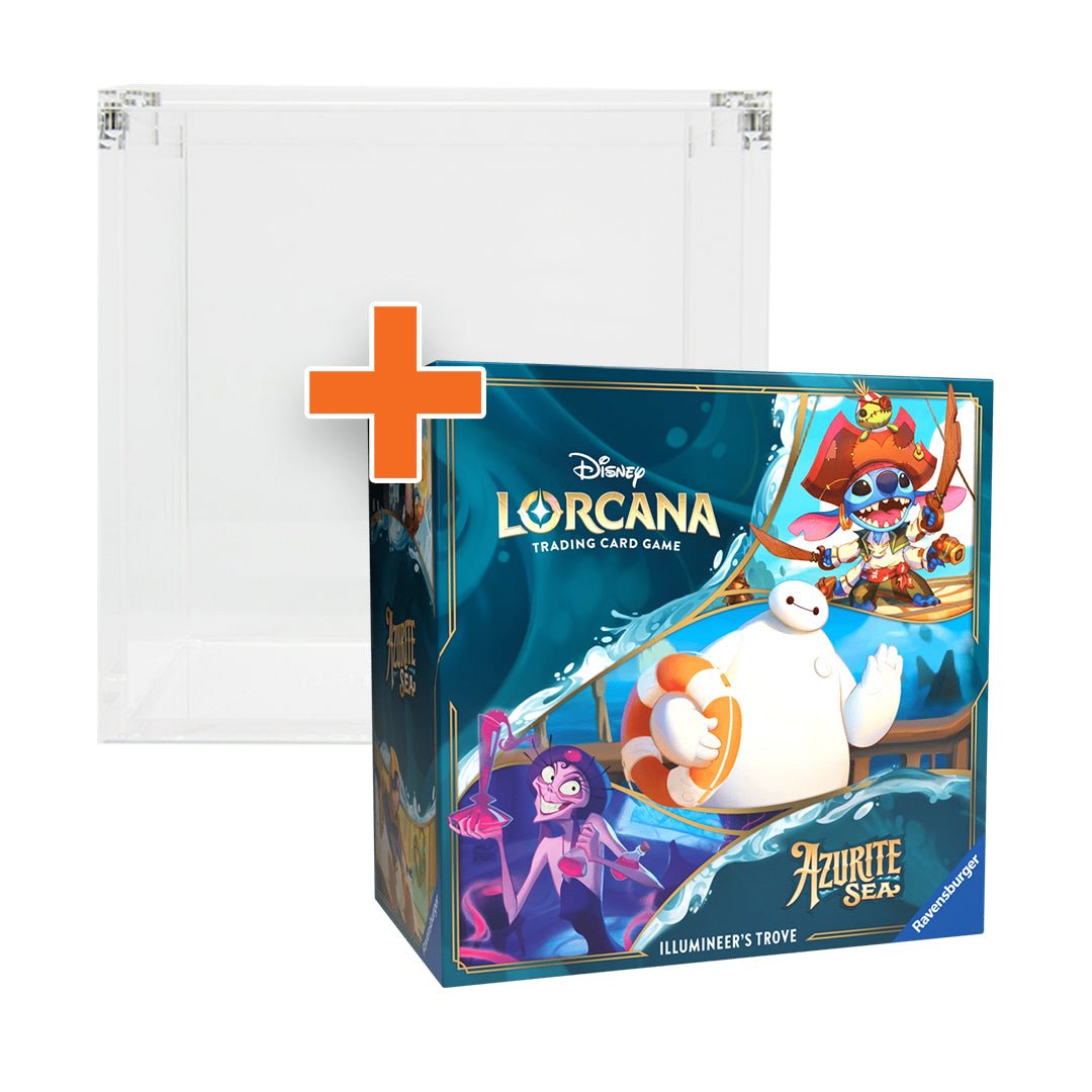 Disney Lorcana Azurite Sea Illumineer’s Trove + Trove acryl case - Frylics - Disney Lorcana Azurite Sea Illumineer’s Trove + Trove acryl case