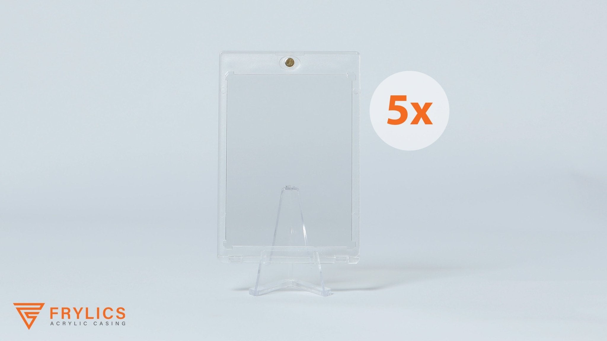 1-kaart acryl case - 5-pack - Frylics - acryl case voor 1 kaart op mini stand