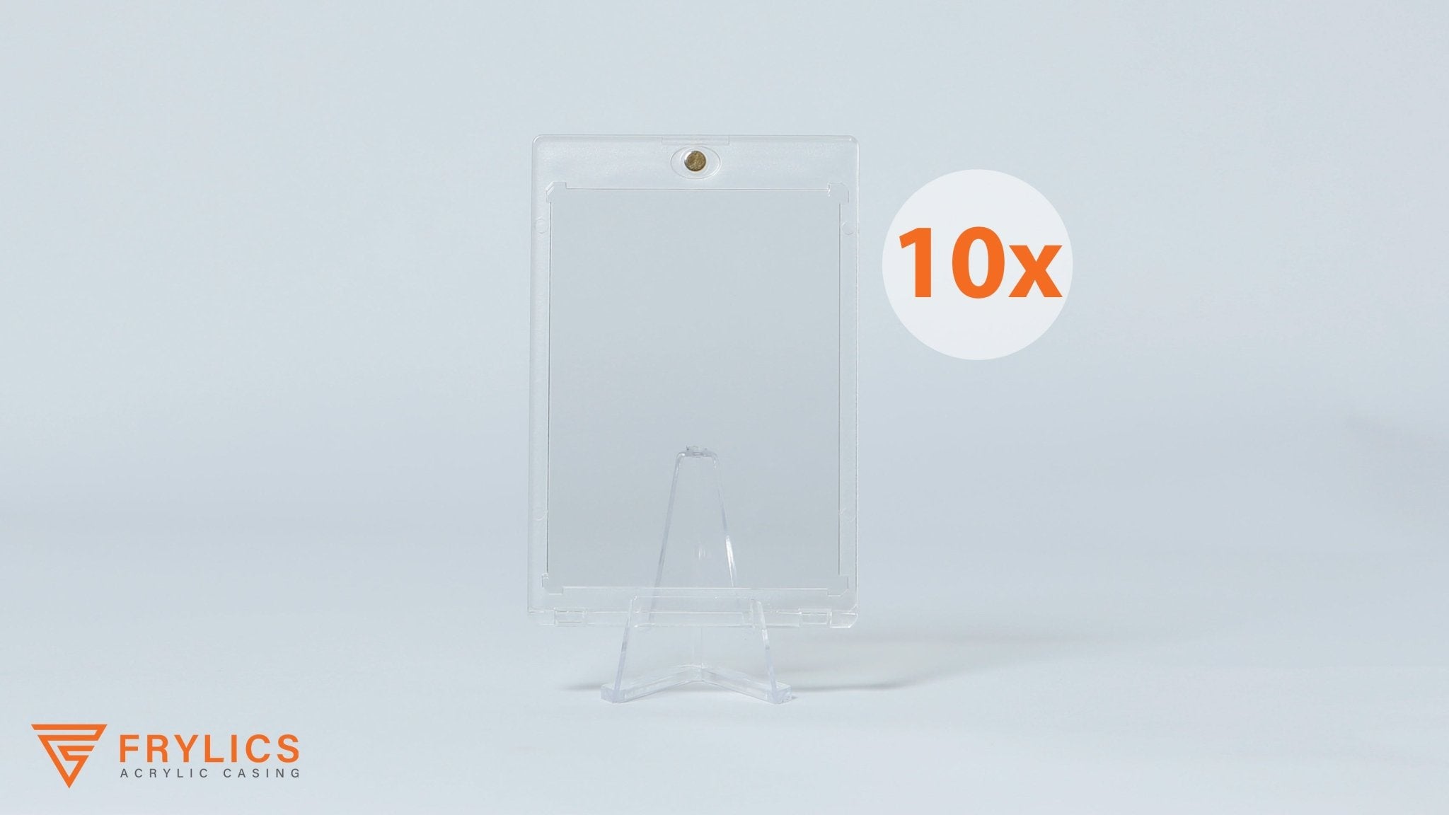 Acryl mini stand - 10-pack - Frylics - Mini stand acryl case met 1-kaart houder