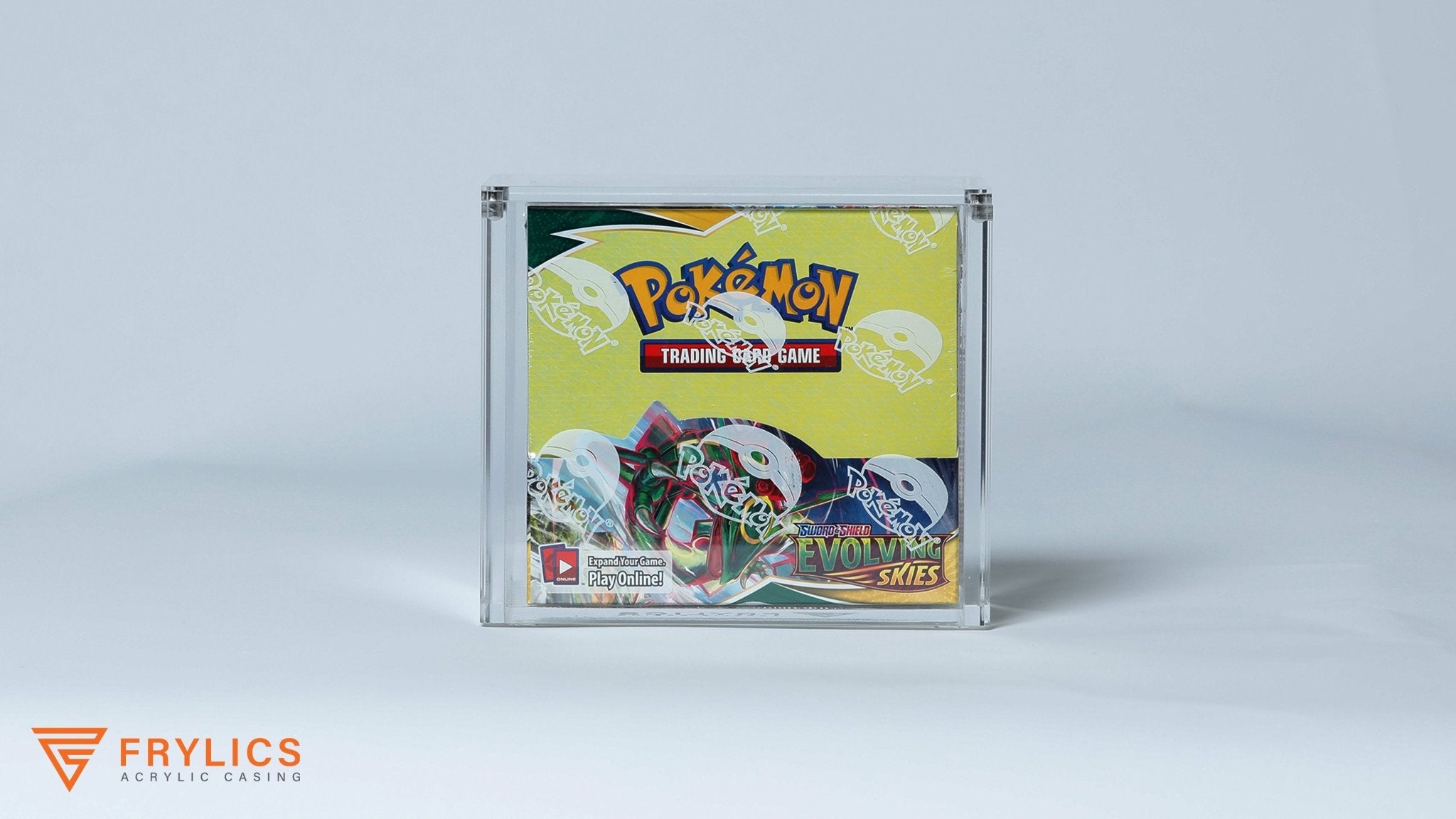Booster Box Pokémon acryl case met Evolving Skies Booster Box