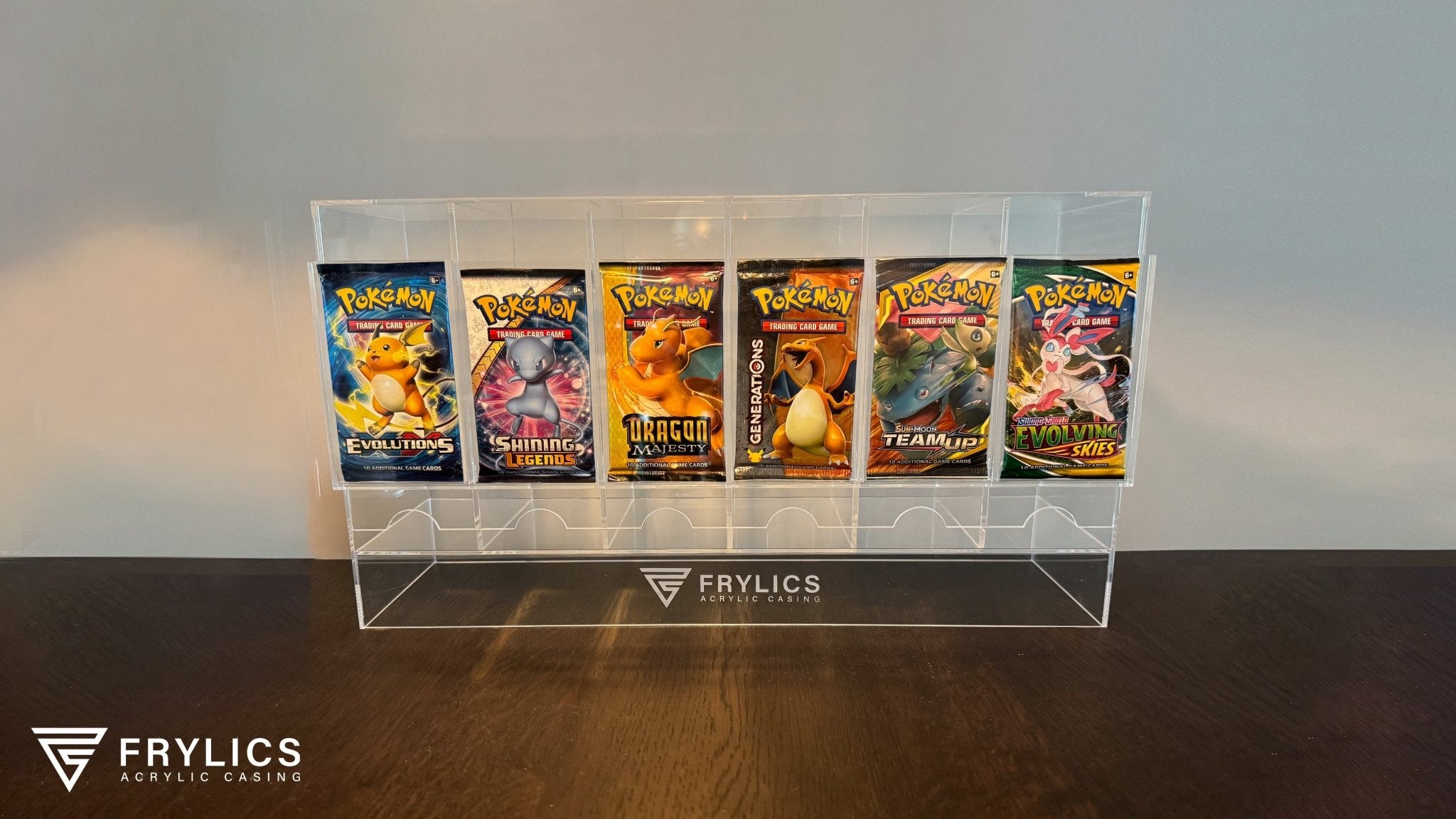 Booster pack dispenser 6-slot - Pokémon acryl case - Frylics - Booster pack dispenser 6-slot - Pokémon acryl case