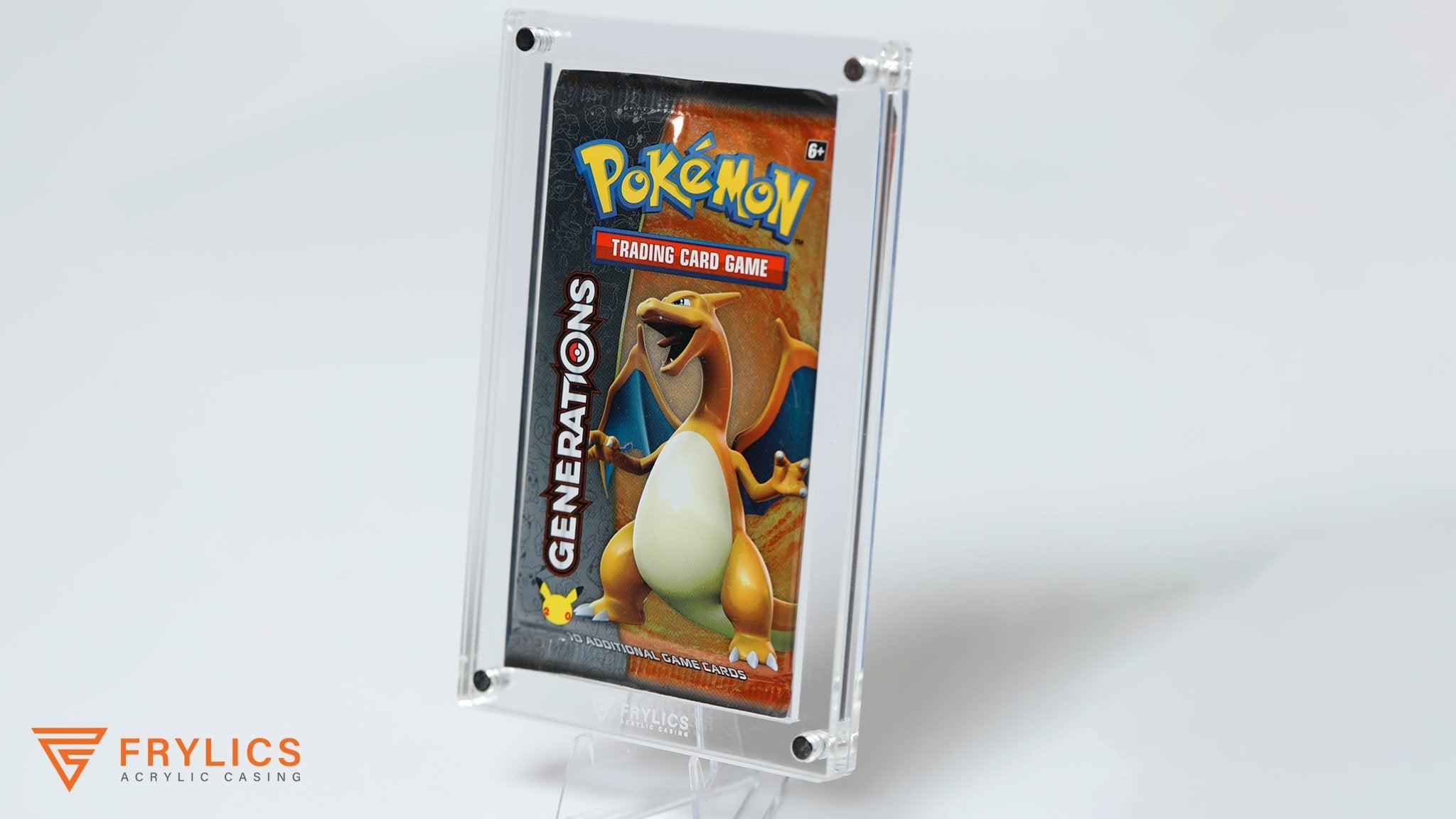 Boosterpack 1-slot - Pokémon acryl case - Frylics - Boosterpack acryl case zijaanzicht