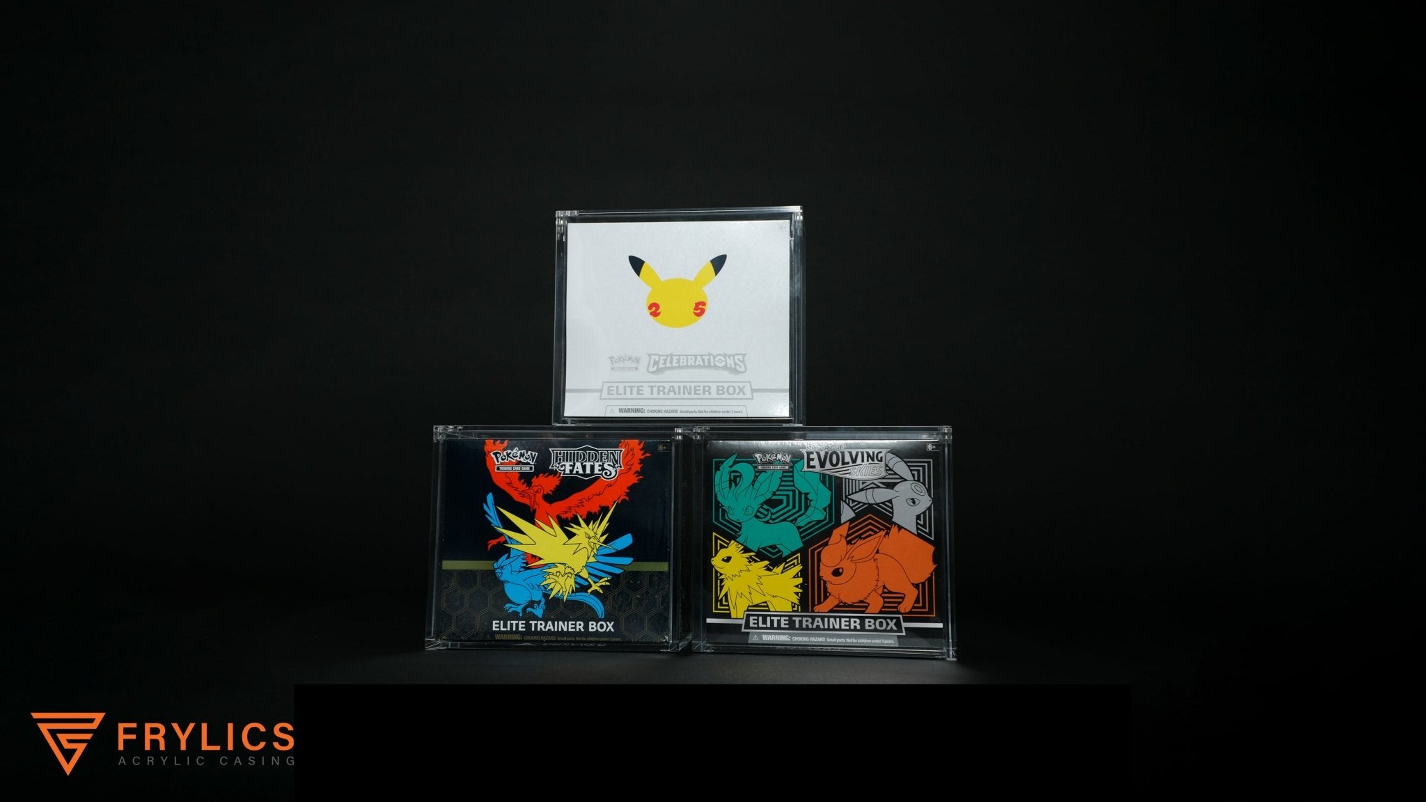 Elite Trainer Box (ETB) - Pokémon acryl case - Frylics - Pokemon Elite Trainer Box ETB acryl cases