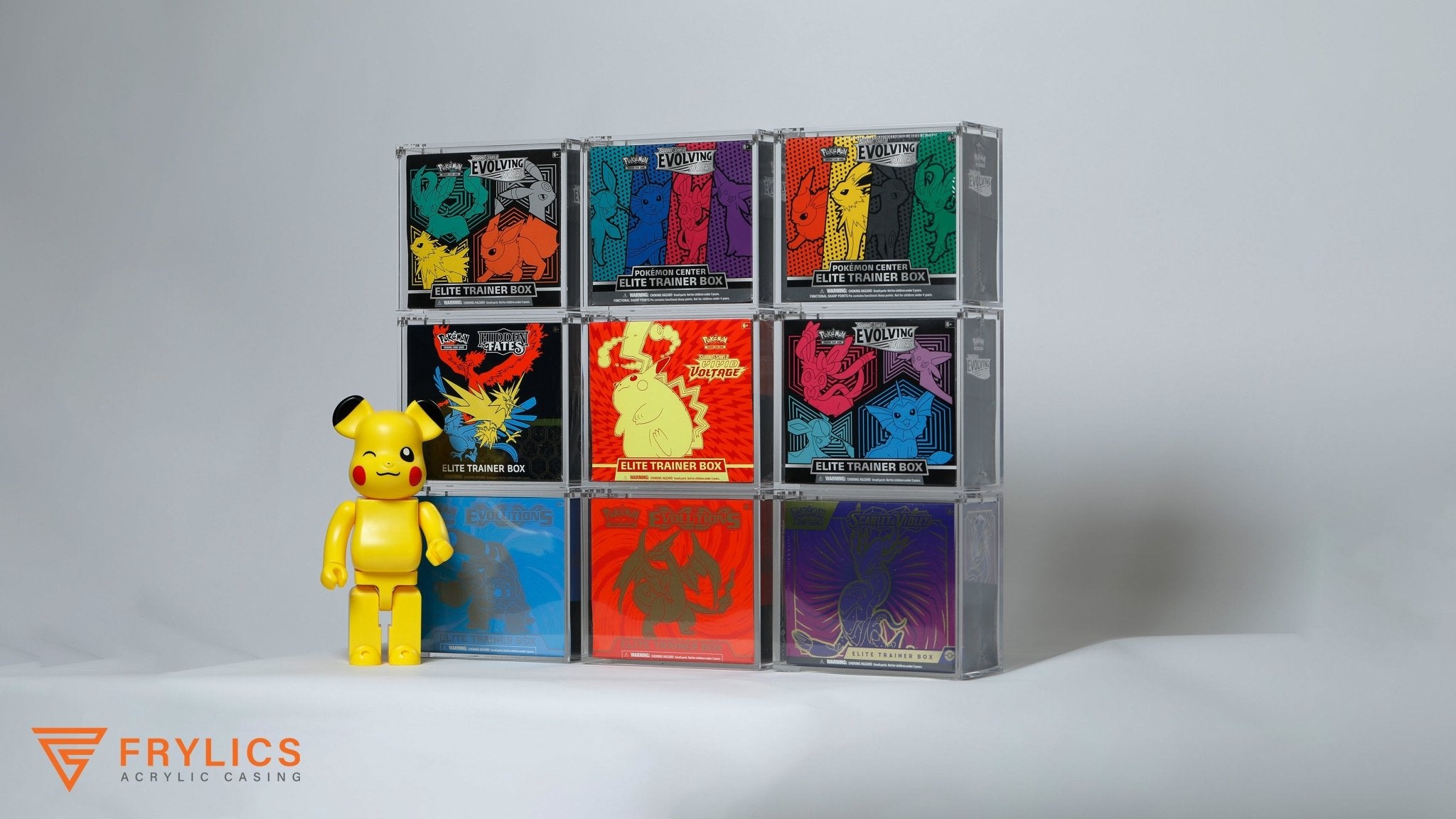 Elite Trainer Box (ETB) - Pokémon acryl case - Frylics - Pokemon Pikachu Elite Trainer Box ETB acryl cases